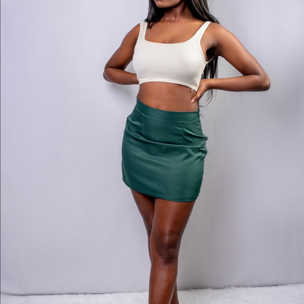 Sassy Mini green skirt
